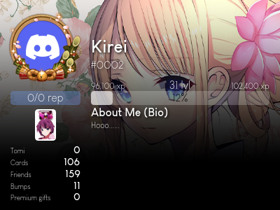 Kirei's profile | Anime Discord - Anime Soul