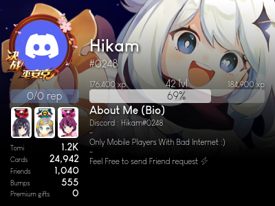 Hikam's profile | Anime Discord - Anime Soul