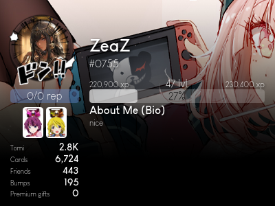 ZeaZ's profile | Anime Discord - Anime Soul